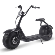 Load image into Gallery viewer, MotoTec Fat Tire 60v 18ah 2000w Lithium Electric Scooter Black