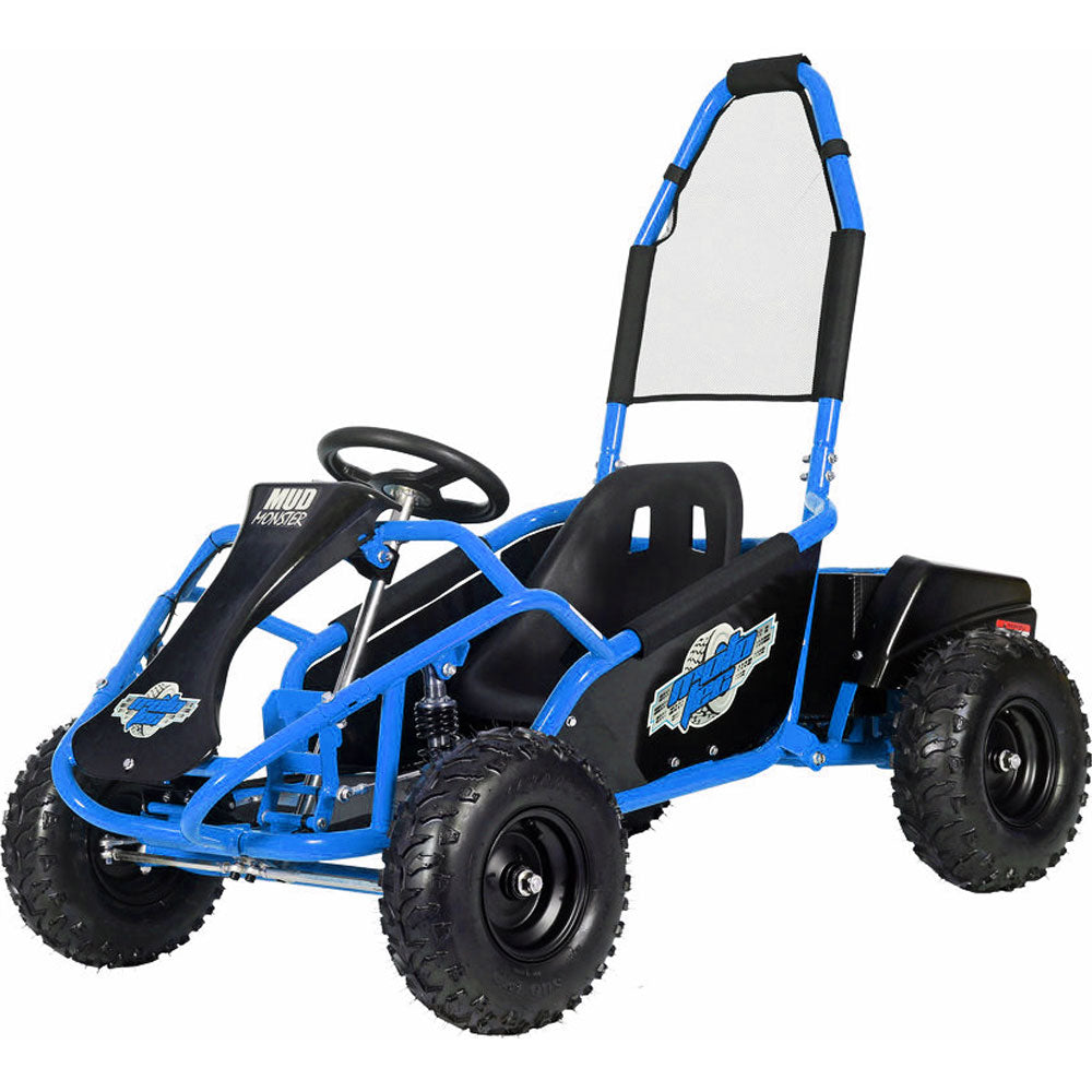 MotoTec Mud Monster Kids Electric 48v 1000w Go Kart Full Suspension