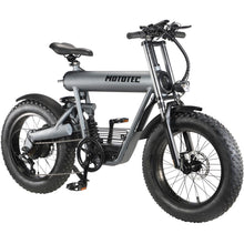 Load image into Gallery viewer, MotoTec Roadster Lithium Electric Bicycle 48V 500W Grey