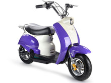 Load image into Gallery viewer, MotoTec 24v Electric Moped Purple